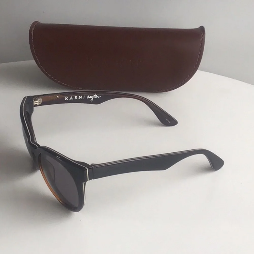 RAEN Dayton optics chocolate Frame Sunglasses with Brown Case